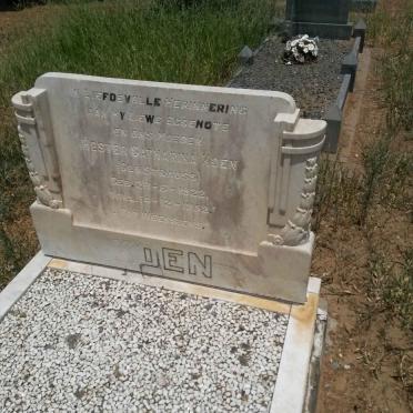 KOEN Hester Catharina nee STRAUSS 1922-1952