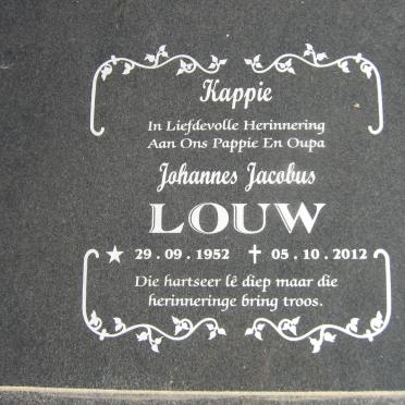 LOUW Johannes Jacobus 1952-2012