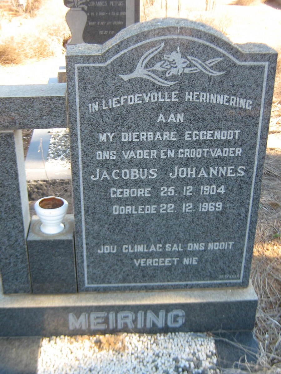 MEIRING Jacobus Johannes 1904-1969