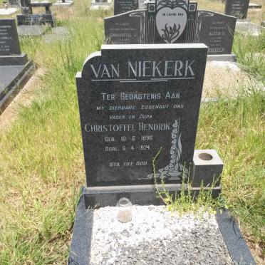 NIEKERK Christoffel Hendrik, van 1896-1974