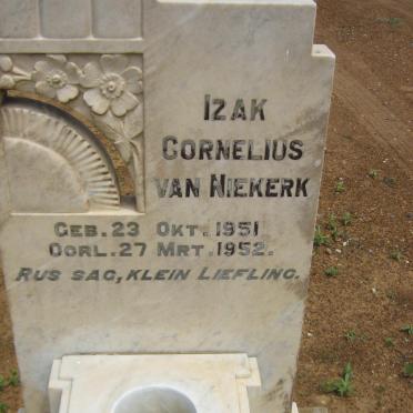 NIEKERK Izak Cornelius, van 1951-1952