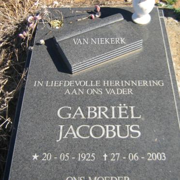 NIEKERK Gabriel Jacobus, van 1925-2003 &amp; Johanna Maria 1930-