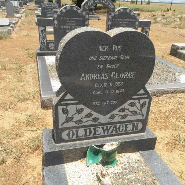 OLDEWAGE Andreas George 1923-1963