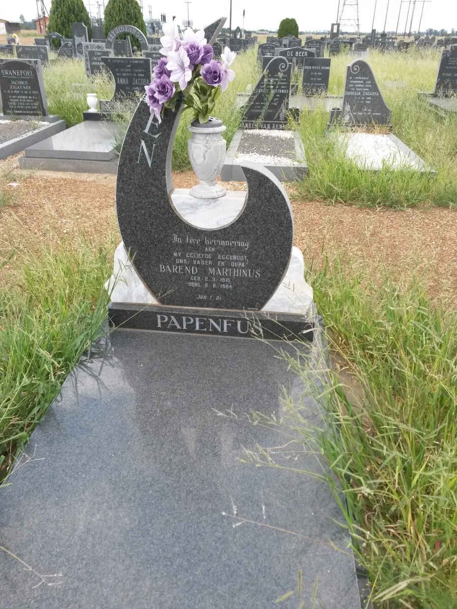 PAPENFUS Barend Marthinus 1915-1984