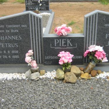 PIEK Johannes Petrus 1908-1990 &amp; Francina Johanna 1919-2003