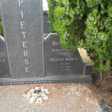 PIETERSE Frederik Hendrik J. 1906-1977 &amp; Heiletjie Maria M. LOUW 1913-1977