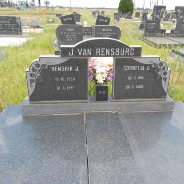 RENSBURG Hendrik J., J. van 1920-1977 &amp; Cornelia C. 1931-2005