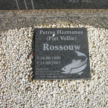 ROSSOUW Jacobus Frederick 1922-1964 :: ROSSOUW Petrus Hermanus 1950-2007