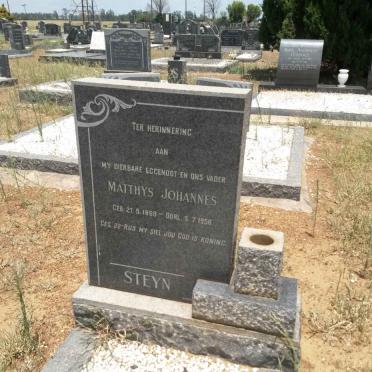 STEYN Matthys Johannes 1888-1956