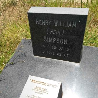SIMPSON Henry William 1960-1998 :: TEMLETT Elizabeth nee SWANEPOEL 1907-2012