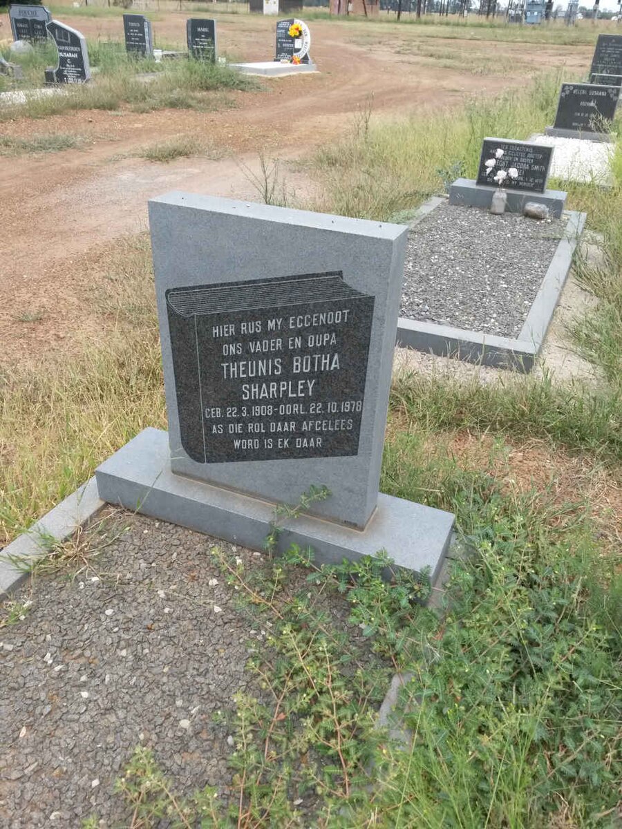 SHARPLEY Theunis Botha 1908-1978