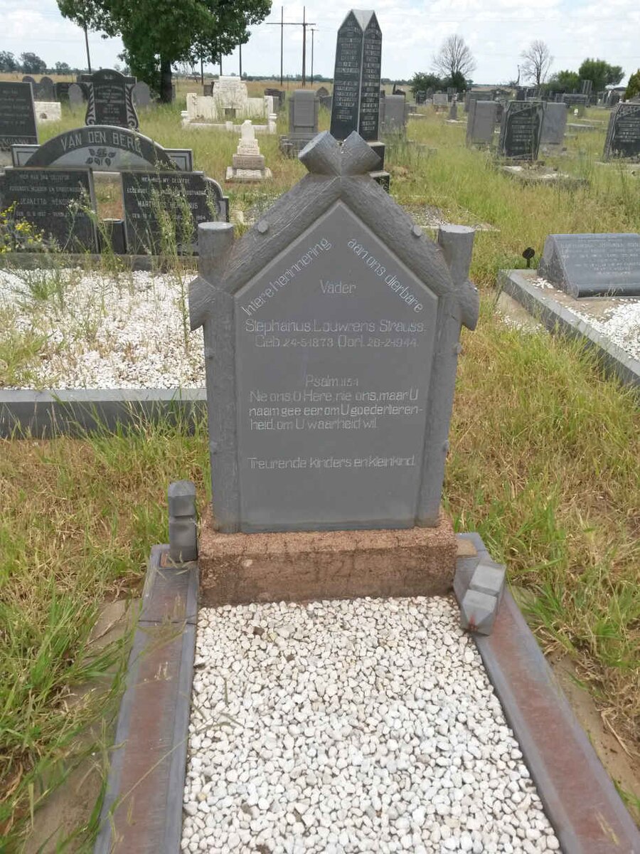 STRAUSS Stephanus Louwrens 1873-1944