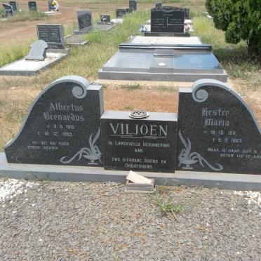 VILJOEN Albertus Bernardus 1910-1983 &amp; Hester Maria 1911-1983