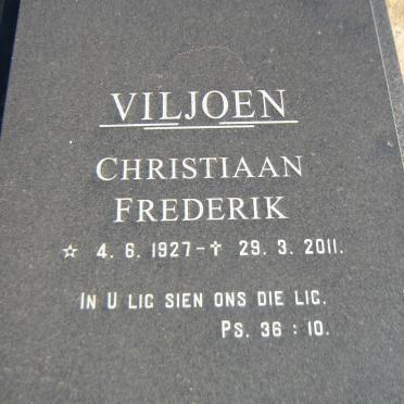 VILJOEN Christiaan Frederik 1927-2011