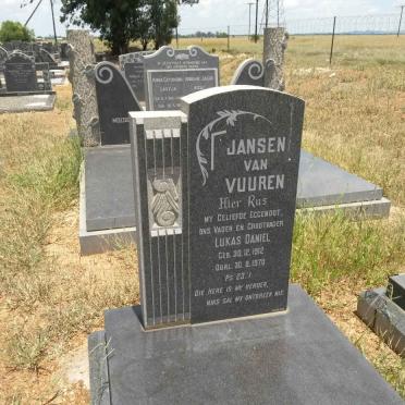 VUUREN Lukas Daniel, Jansen van 1912-1970