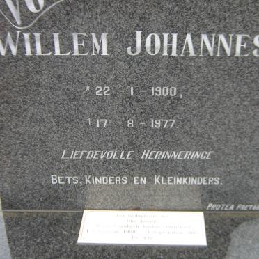 VOSLOO Willem Johannes 1900-1977 &amp; Maria Elizabeth PRINSLOO 1908-2002