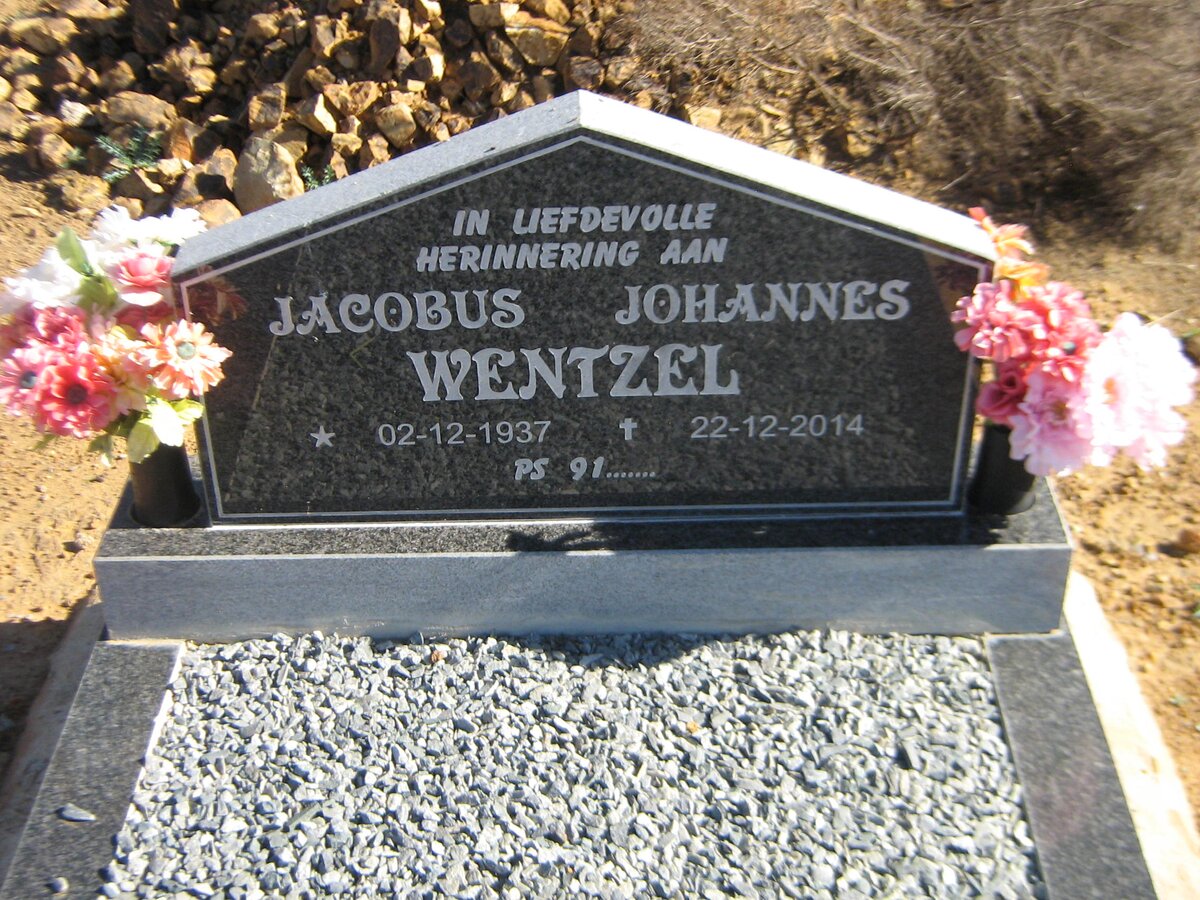 WENTZEL Jacobus Johannes 1937-2014