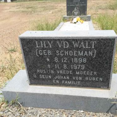 WALT Lily, v.d. nee SCHOEMAN 1898-1979