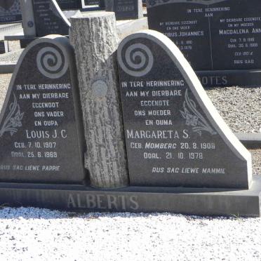 ALBERTS Louis J.C. 1907-1969 &amp; Margareta S. MOMBERG 1908-1978