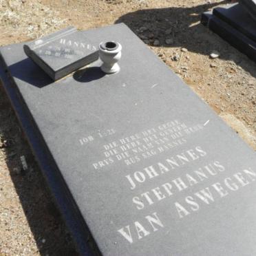 ASWEGEN Johannes Stephanus, van 1969-2001