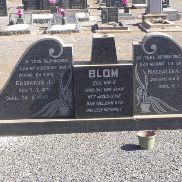 BLOM Casparus J. 1872-1940 &amp; Magdalena S.J. HAVENGA 1879-1964