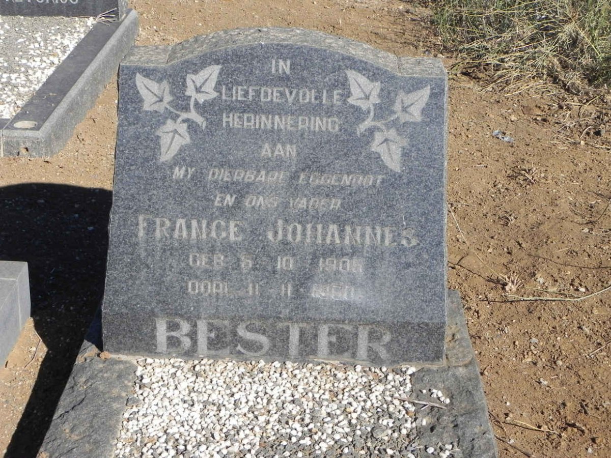 BESTER France Johannes 1905-19??