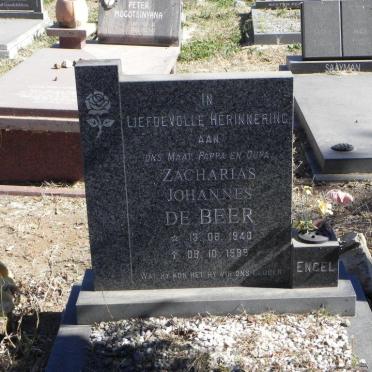 BEER Zacharius Johannes, de 1940-1999
