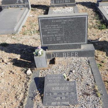 BEER Philippus Marthinus Jacobus, de 1902-1974 :: KRUGER Johanna Cecilia 1942-2009