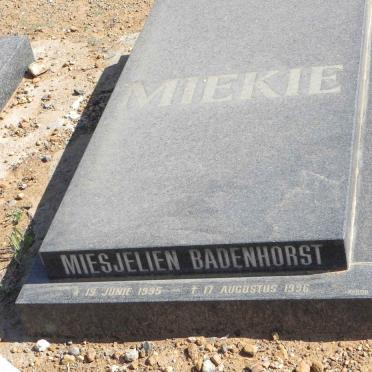 BADENHORST Miesjelien 1995-1996