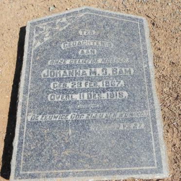 BAM Johanna M.O. 1867-1918