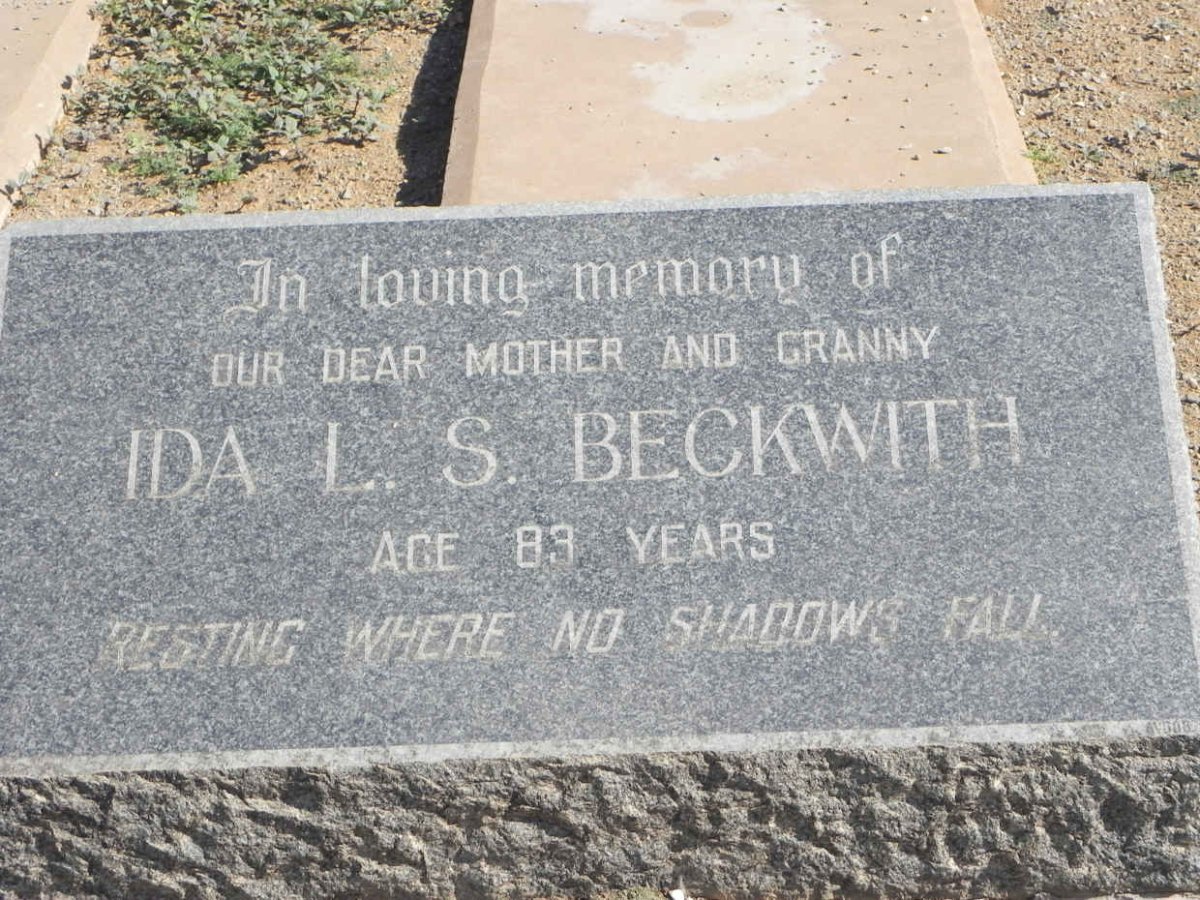 BECKWITH Ida L.S.