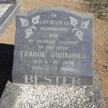 BESTER France Johannes 1905-19??