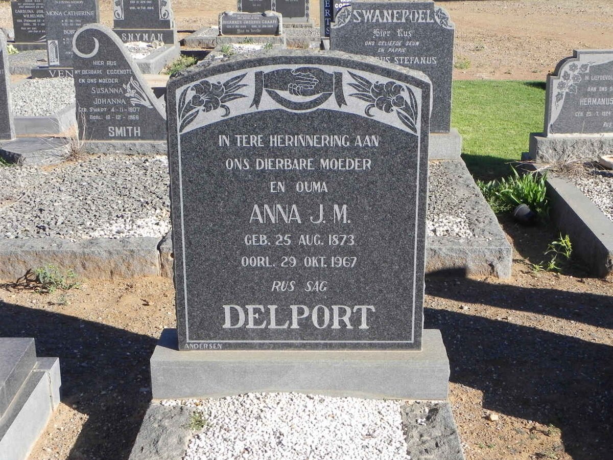 DELPORT Anna J.M. 1873-1967