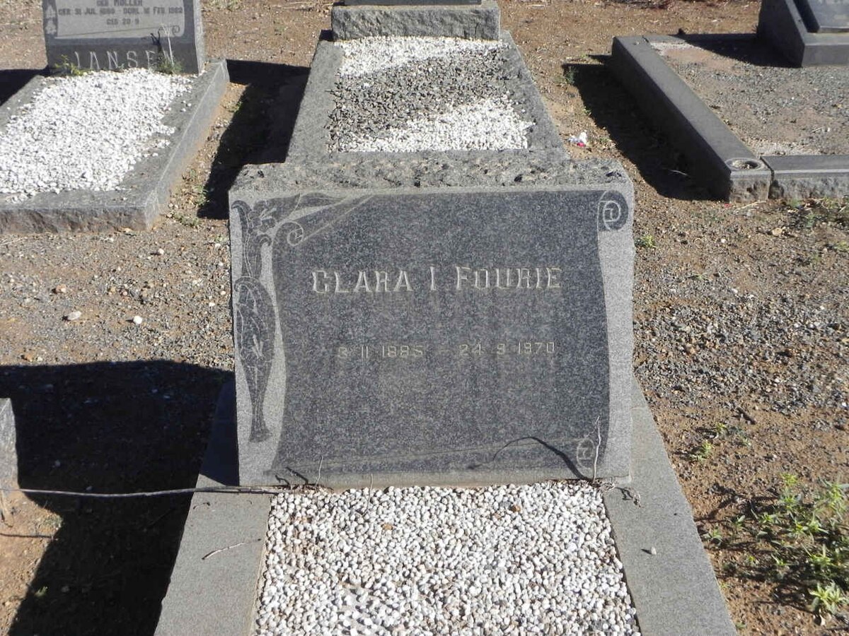 FOURIE Clara I. 1885-1970