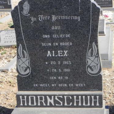 HORNSCHUH Alex 1965-1981