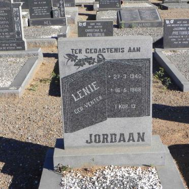JORDAAN Lenie nee VENTER 1940-1968