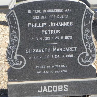JACOBS Phillip Johannes Petrus 1913-1979 &amp; Elizabeth Margaret 1916-1989