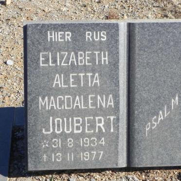 JOUBERT Elizabeth Aletta Magdalena 1934-1977