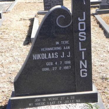 JOSLING Nikolaas J.J. 1916-1987