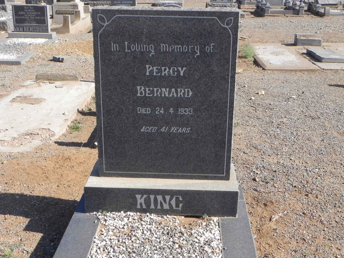 KING Percy Bernard -1933