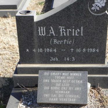 KRIEL W.A. 1964-1984