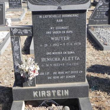 KIRSTEIN Wouter 1912-1978 &amp; Renscha Aletta 1923-1998