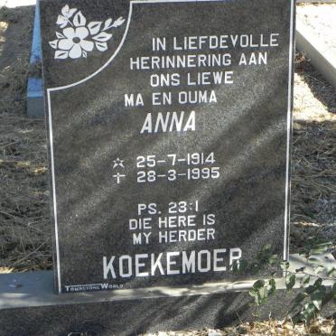 KOEKEMOER Anna 1914-1995