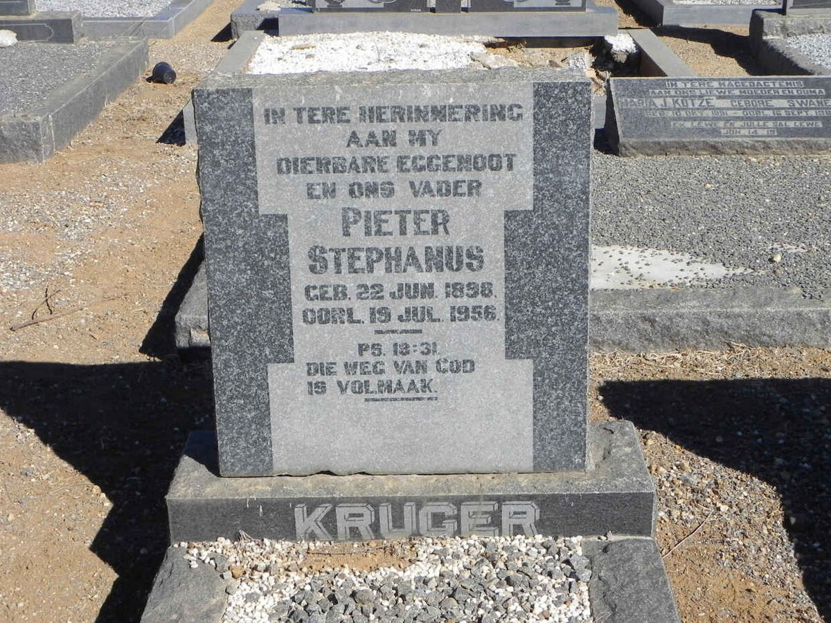 KRUGER Pieter Stephanus 1898-1956