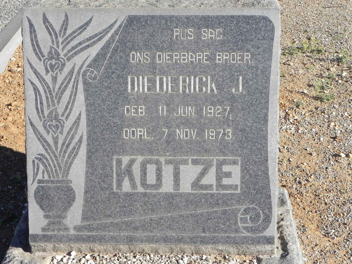 KOTZE Diederick J. 1927-1973