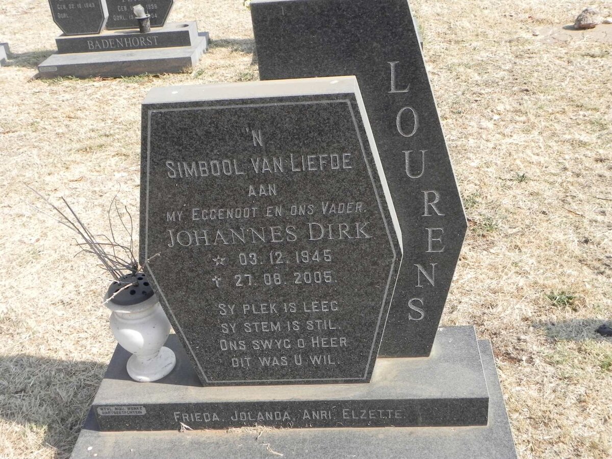 LOURENS Johannes Dirk 1945-2005