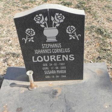 LOURENS Stephanus Johannes Cornelius 1937-2005 &amp; Susara Maria 1944-