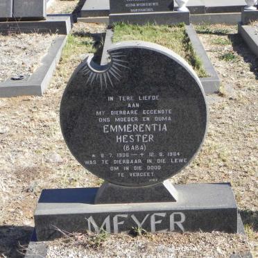 MEYER Emmerentia Hester 1936-1984