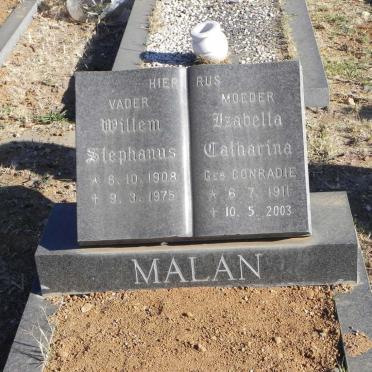 MALAN Willem Stephanus 1908-1975 &amp; Izabella Catharina CONRADIE 1911-2003