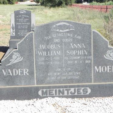 MEINTJES Jacobus William 1890-1959 &amp; Anna Sophia CROUKAMP 1892-1968